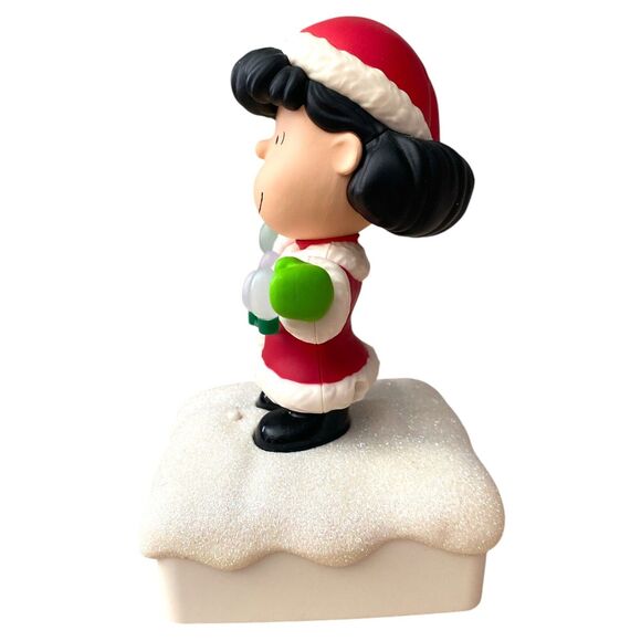Hallmark 2015 Lucy Peanuts Light Show Christmas Figurine | Wireless Music Lights - Picture 8 of 10